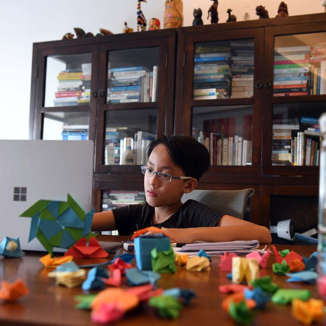 students learning at tuition centre Singapore