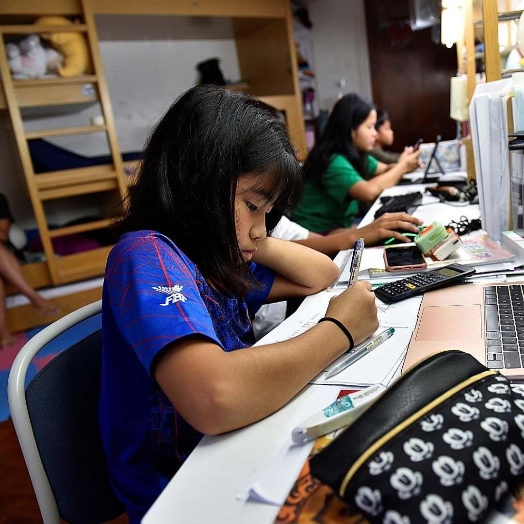 students learning at tuition centre Singapore