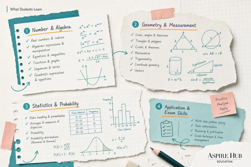 What Students Learn in O Level E Math Tuition