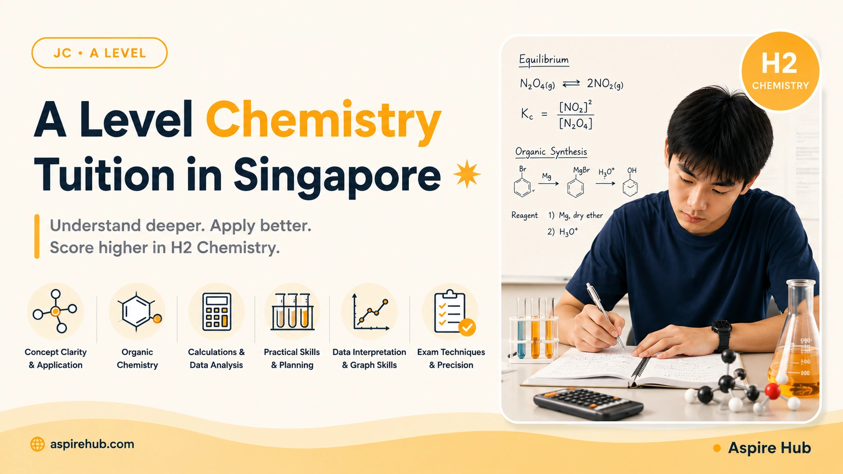 A Level Chemistry Tuition in Singapore: What H2 Chemistry Students Need to Improve