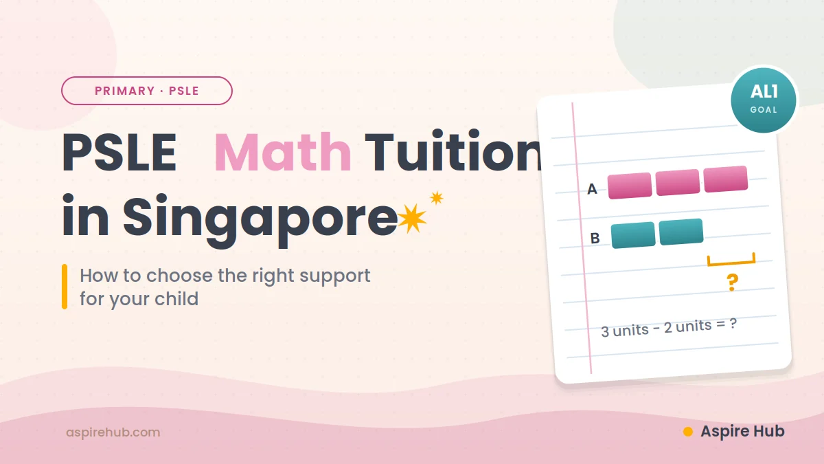 SLE math tuition in Singapore — how to choose the right support for your child Set it as both featured image and social og:image.