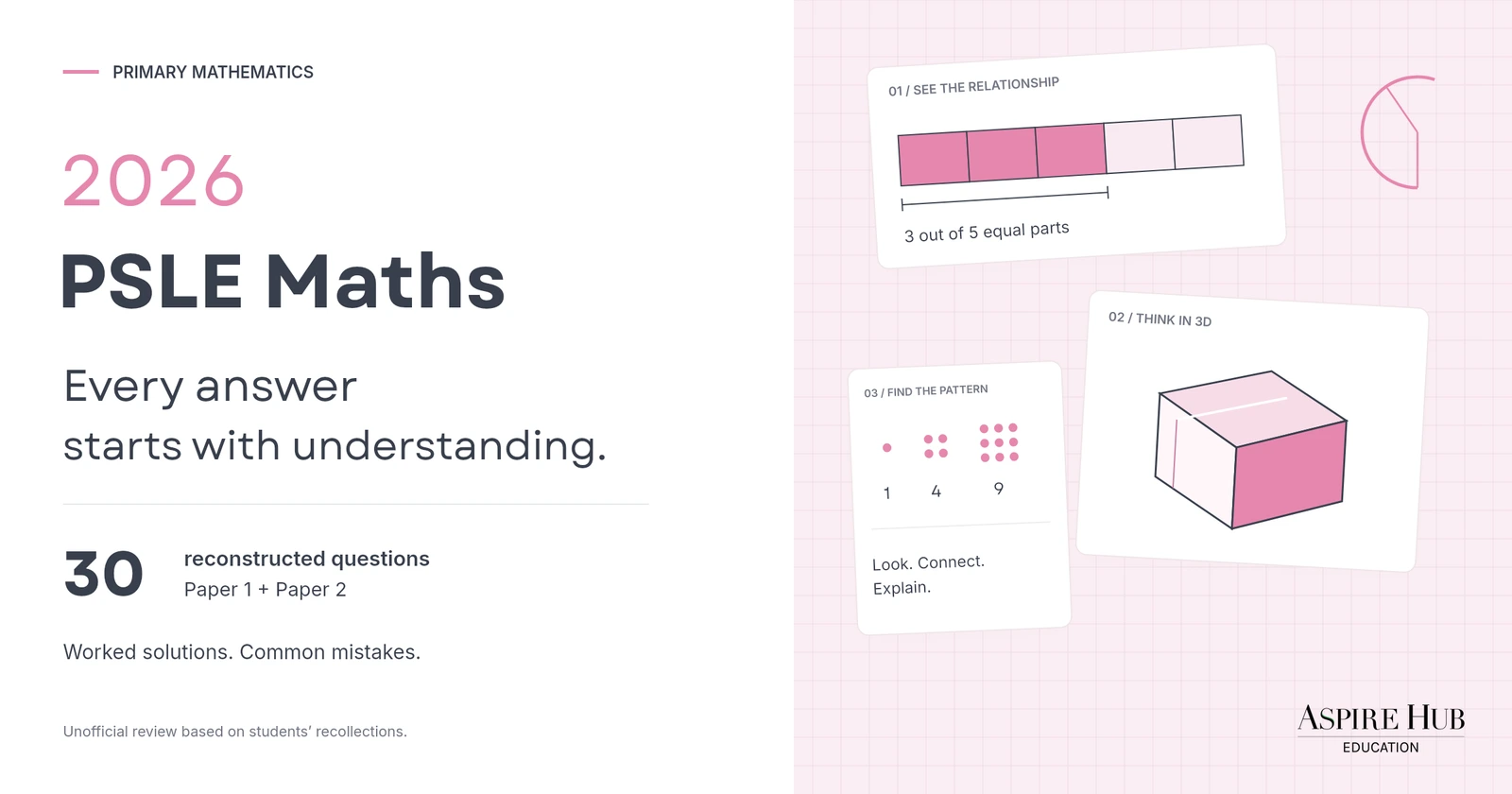 2026 PSLE Maths Questions & Answers | Aspire Hub